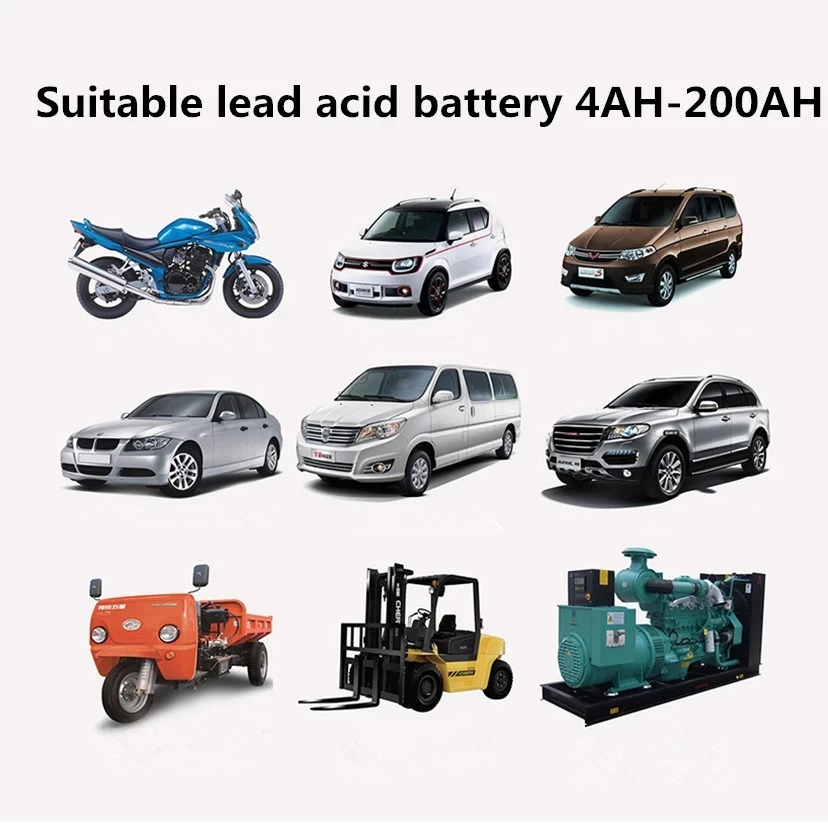 납산 충전기 AC 110V/220V 12V/24V 10A 습식 건식 AGM 젤 납산 배터리 80AH 100AH ??용 스마트 고속 전원 충전 도구