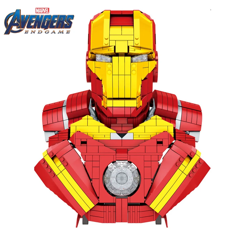 New Marvel Avengers Arma Toys Thanos Thor Iron Man Infinity Glove Gauntlet Mjolnir Stormbreaker Building Block Brick Kid