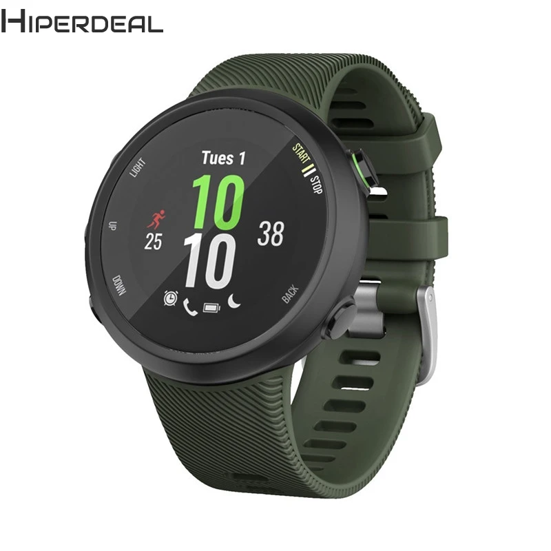 

HIPERDEAL Smart Accessories 18mm Wrist Strap Sports Soft Silicone Replacement Watch Band Strap for Garmin Forerunner 45S