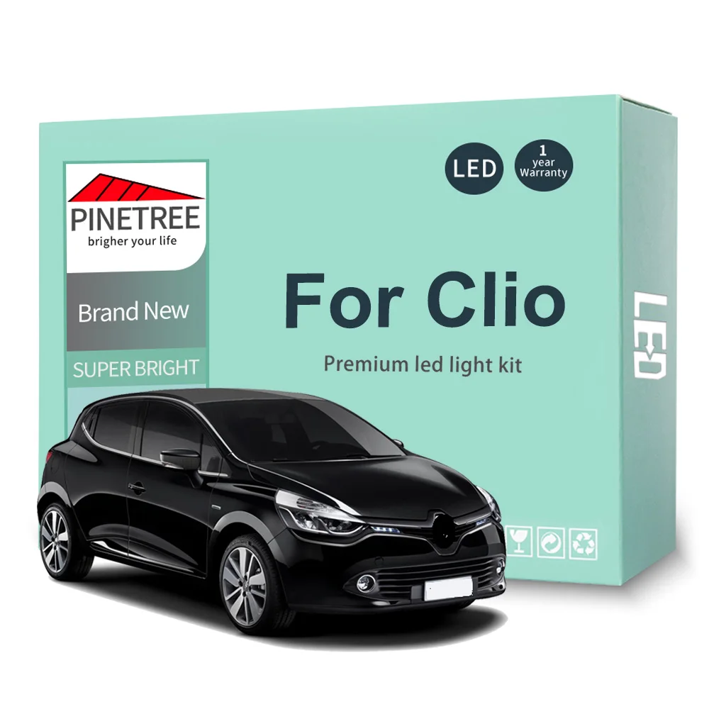 Комплект светодиодных комнатных фар для Renault Clio 2 3 4 II III IV MK2 MK3 MK4 1998-2015 2016 2017