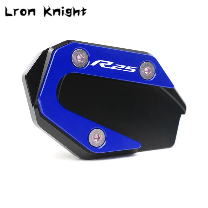 CNC Kickstand Foot Side Stand Extension Pad Support Plate Enlarge For YAMAHA MT-03 MT03 MT 03 25 MT-25 MT25 2015- motorcycle kickstand extender motorcycle kickstand pad motorcycle kickstand