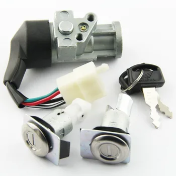 

Motorcycle Ignition Switch Fuel Gas Tank Cap Cover Seat Lock Key Set Kit For Honda CH80 Elite 35010GV4901 35010-GV4-901