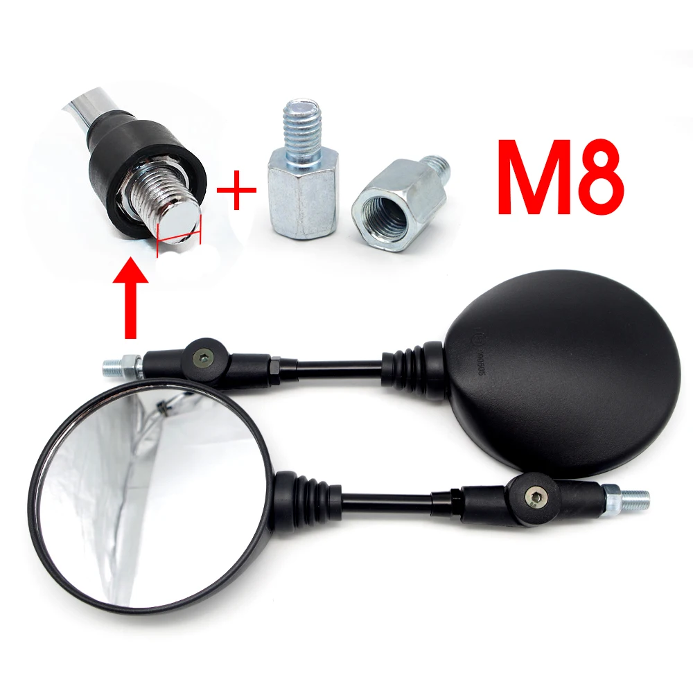 Универсальное moto rcycle зеркало заднего вида для triumph tiger 800 suzuki gsx s1000 honda shadow 600 honda cbr1000f moto аксессуары - Цвет: HSJ-002-M8