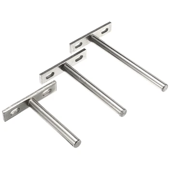 

10PCS 3inch 4inch 5inch Folding Shelf Support Bracket Hidden Floating Wall Shelf Support Brackets For Heavy Duty Bracket
