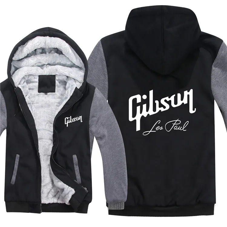 as picture2 Толстовки Gibson зимняя куртка Для мужчин Повседневное шерстяным Gibson Les свитшоты Paul пуловер с капюшоном - Цвет: as picture2