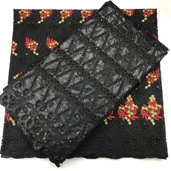 

swiss voile lace in switzerland cotton brode african bazin riche fabric stone 2.5+2.5yards swiss lace fabric for dress CC-C8