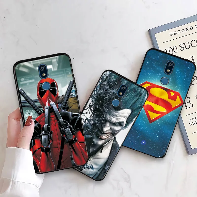 Чехол для LG K12 PLUS чехол K8 K4 K7 2017 K10 2018 K40 X4 2019 телефона Marvel Captain America Star Wars черный ТПУ |