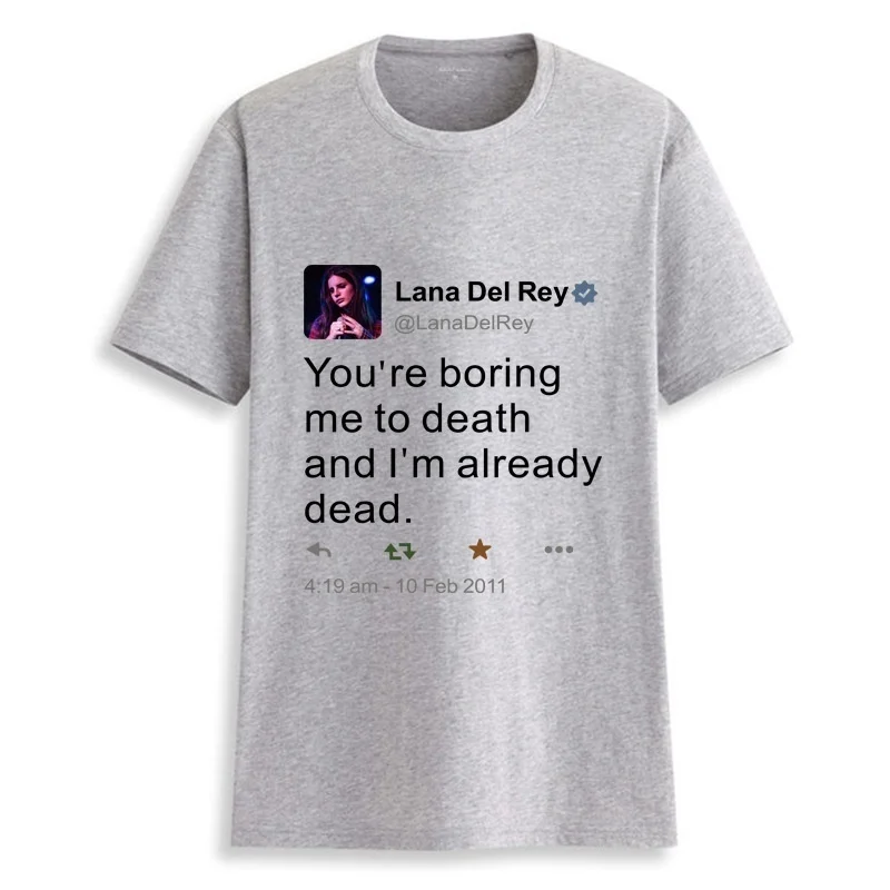 Sunfiz HJN Lana Del Rey Harajuku Ullzang уже мертвая футболка Забавный принт футболка для фанатов 90s графическая Эстетическая футболка