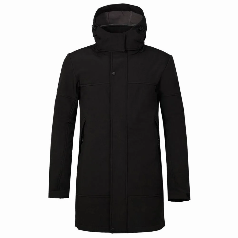 Мужская зимняя флисовая куртка с капюшоном для ветрозащитной и водонепроницаемой мягкой куртки#4S11