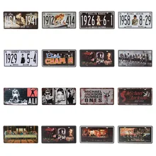 Настенный декор музыка ретро-таблички кинозвезда знаменитостей винтажная металлическая живопись табличка жестяная вывеска украшение Бар Паб 15X30 см C21