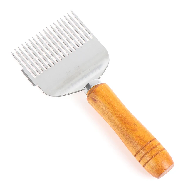 Mézvágó Kaparó Méhkas Mézes Kivágó Villa Fa Fogantyú Méhészszerszámok Méhsejtkaparó Lapáttal - Image 2