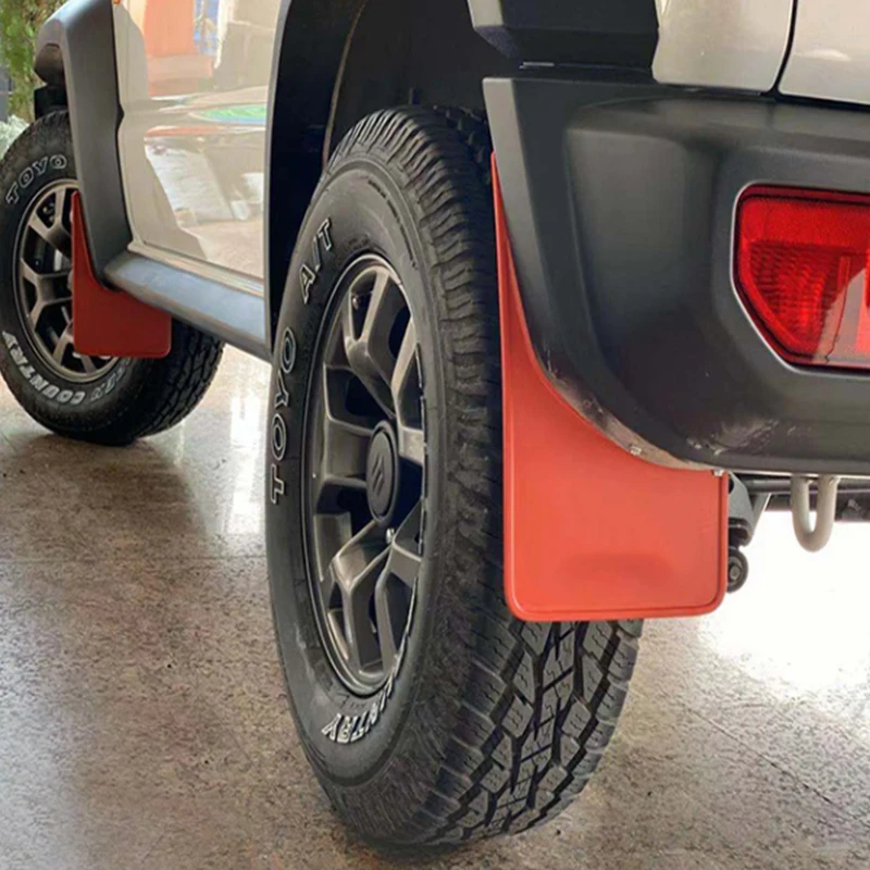 jooe 4pcs Bavettes pour Auto pour Suzuki Jimny 2019 2020 2021 avec Installation de vis de Montage Facile Garde-Boue Avant arrière Boucle Garde-Boue Accessoires kit de Voiture Voiture Garde-Boue