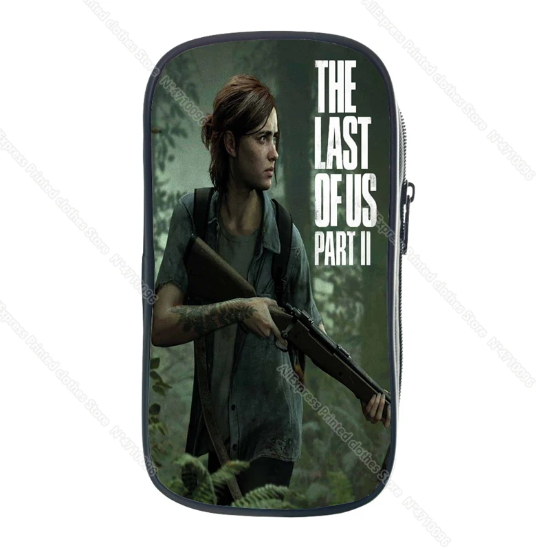 New Game The Last of Us 2 Pencil Case School Supplies for Kids Stationery 3D Print Storage Pouch Cosmetic Cases Makeup Box Bags