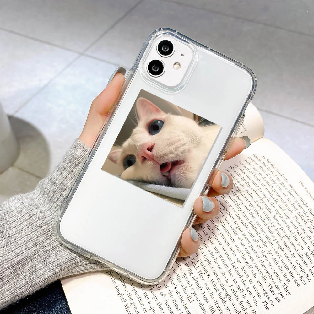 Funny Cute Cat Phone Case For iPhone 11 Case For iPhone 13 12 14