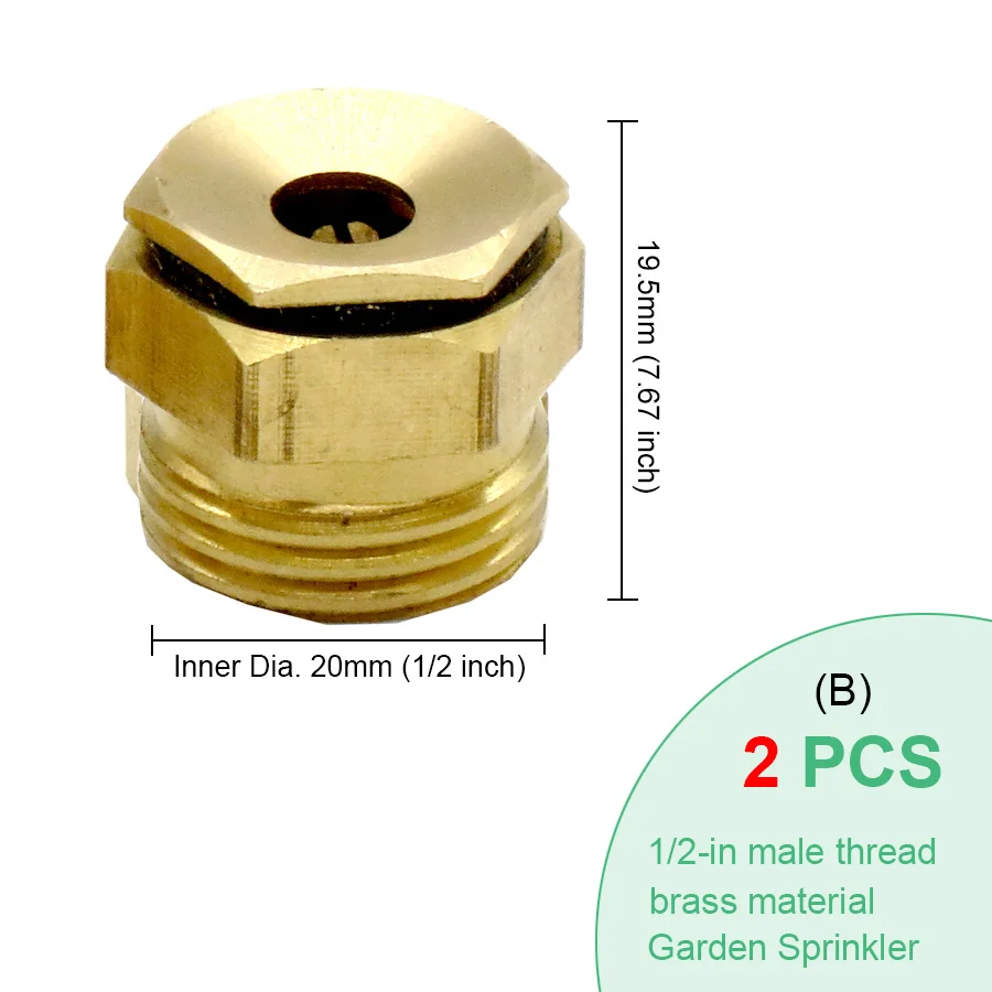 Brass Nozzle Garden Mist Sprinkler Spray Copper Misting Cooling System Nozzle Irrigation Thread Fog Watering Tools