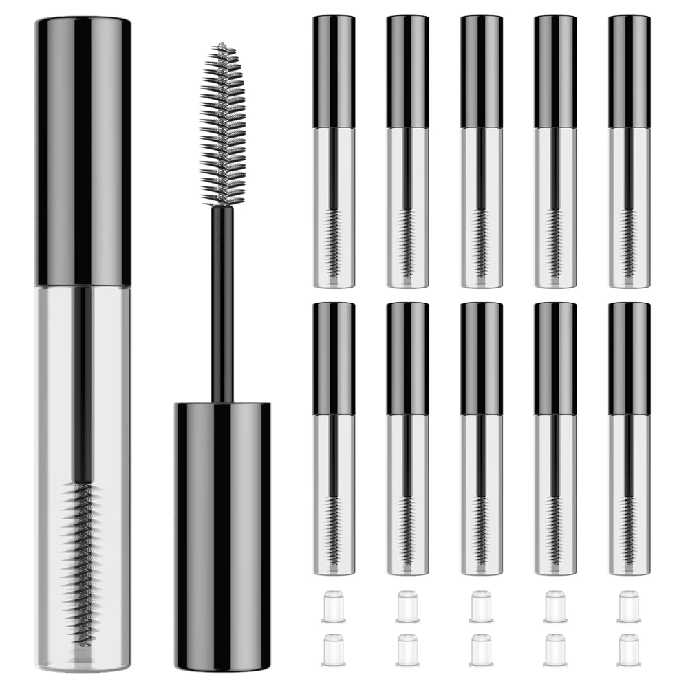 Empty Eyelashes Tube Mascara Tube Cream Vials Liquid Bottle Tool Cosmetics Container With Leakproof Black Cap Castor Oil Fashion