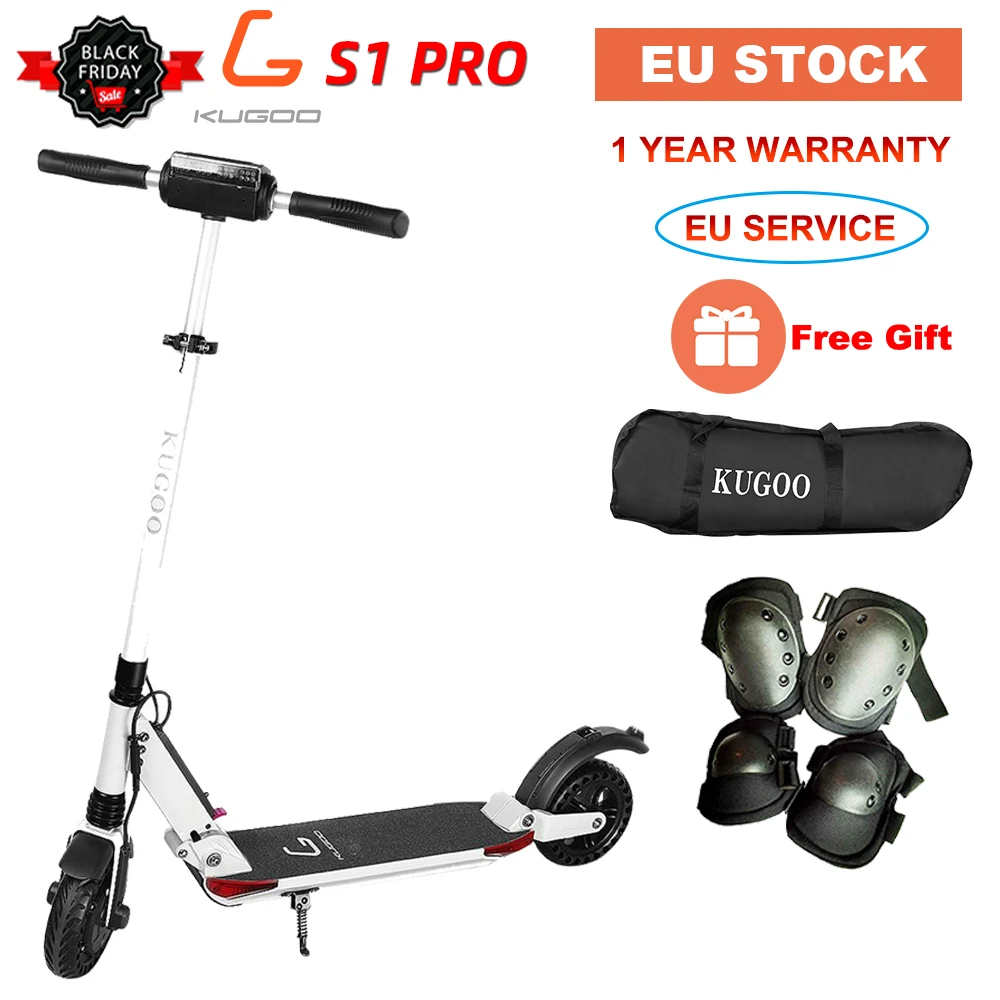 [Европейский запас] KUGOO S1 PRO складной взрослый Электрический скутер 7.5AH 350 Вт 30 км/ч скейтборд для XIAOMI M365 e Скутер PK Ninebot