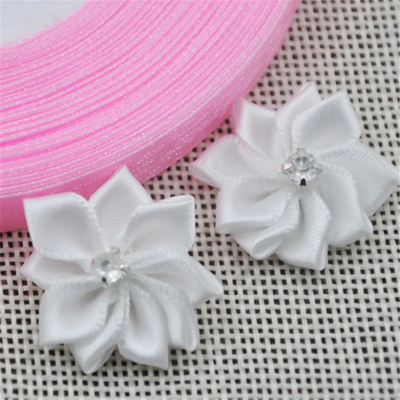 Upick satin ribbon flowers bows with Appliques Craft DIY Wedding E14 40pcs satin ribbons,ribbon supplies,satin ribbon
