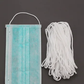 

5/10/30/50/100M Elastic Rubber Band for Mask Making Ear Hanging Rope Round Elastic Band DIY Craft Sewing Garment Accessories