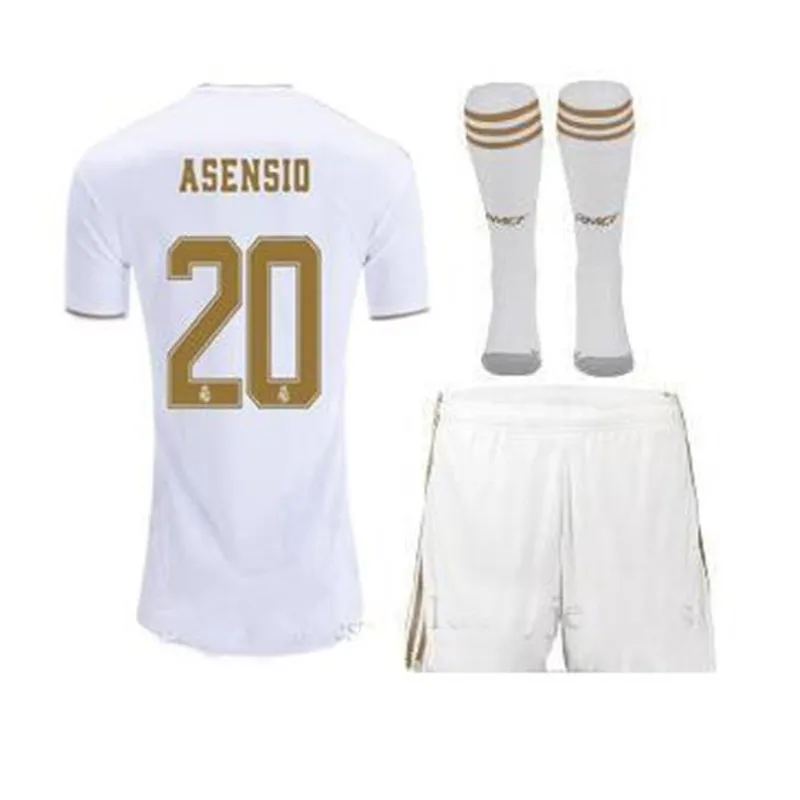 Real madrides2019 Новое поступление футболка для футбола домашняя Hazard ASENSIO ISCO SERGIO ramos 19 20 комплект для взрослых Футболка для футбола - Цвет: shirt