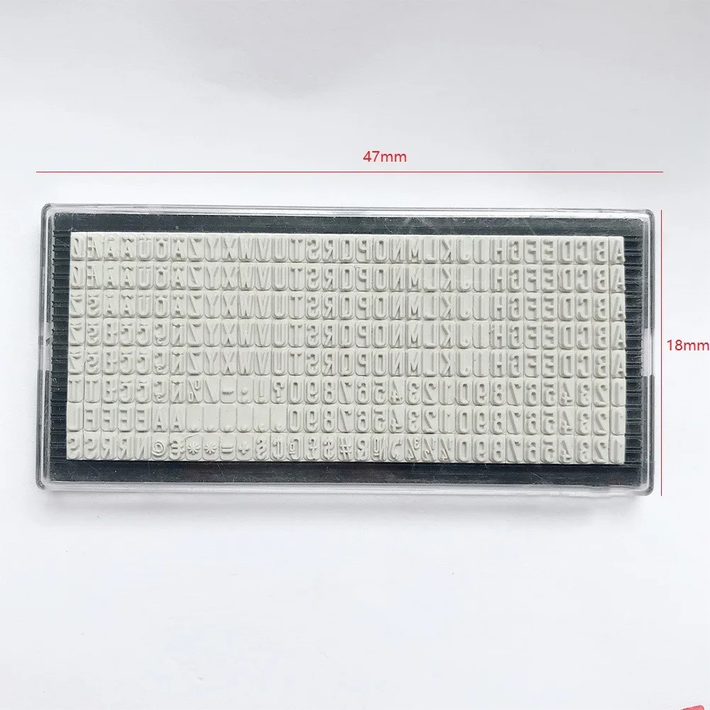 Rubber Stamps 3mm/4mm/6.4mm DIY Personalised Digital Letters Plate Name Address Craft Accessories