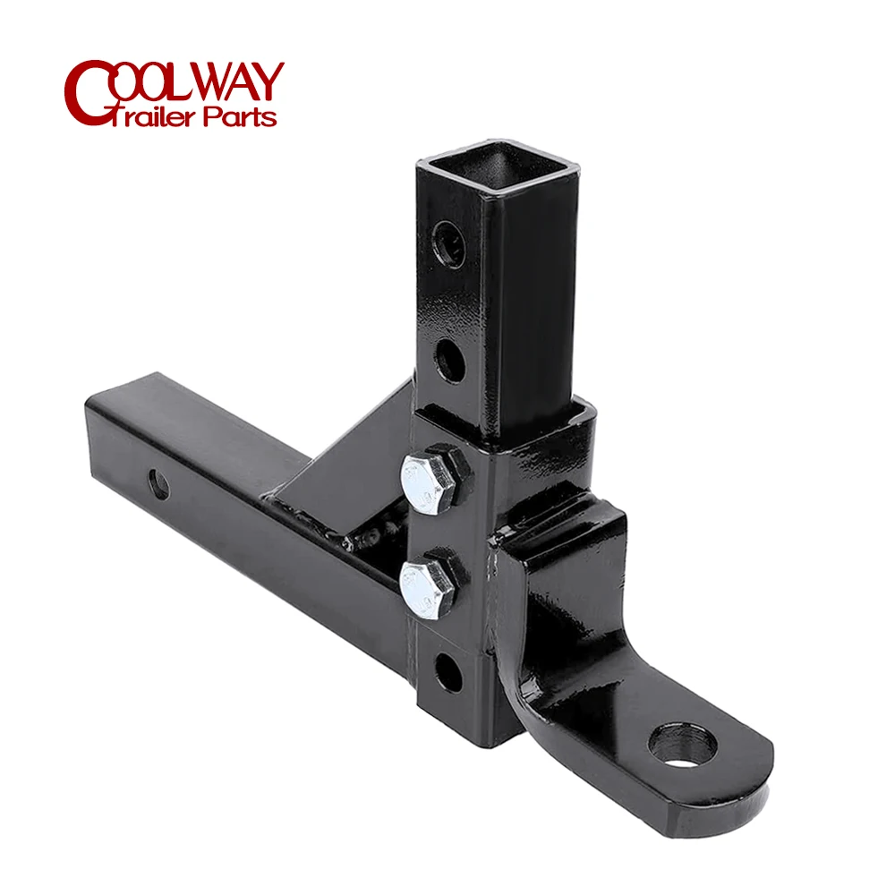 10" Adjustable 4 Level Trailer Drop Hitch Ball Mount Tow for 2" Receiver With 50mm Ball RV Parts Camper Caravan Accessories tow strap caravan hitch cover d ring shackle hitch
