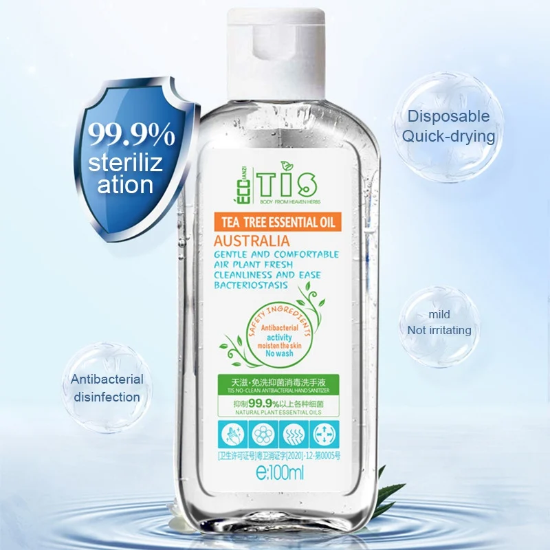 

100ML Portable Disposable 75% Alcohol Hand Gel Disinfection Sterilization Hands-Free Water Efficient Disinfection Hand Sanitizer