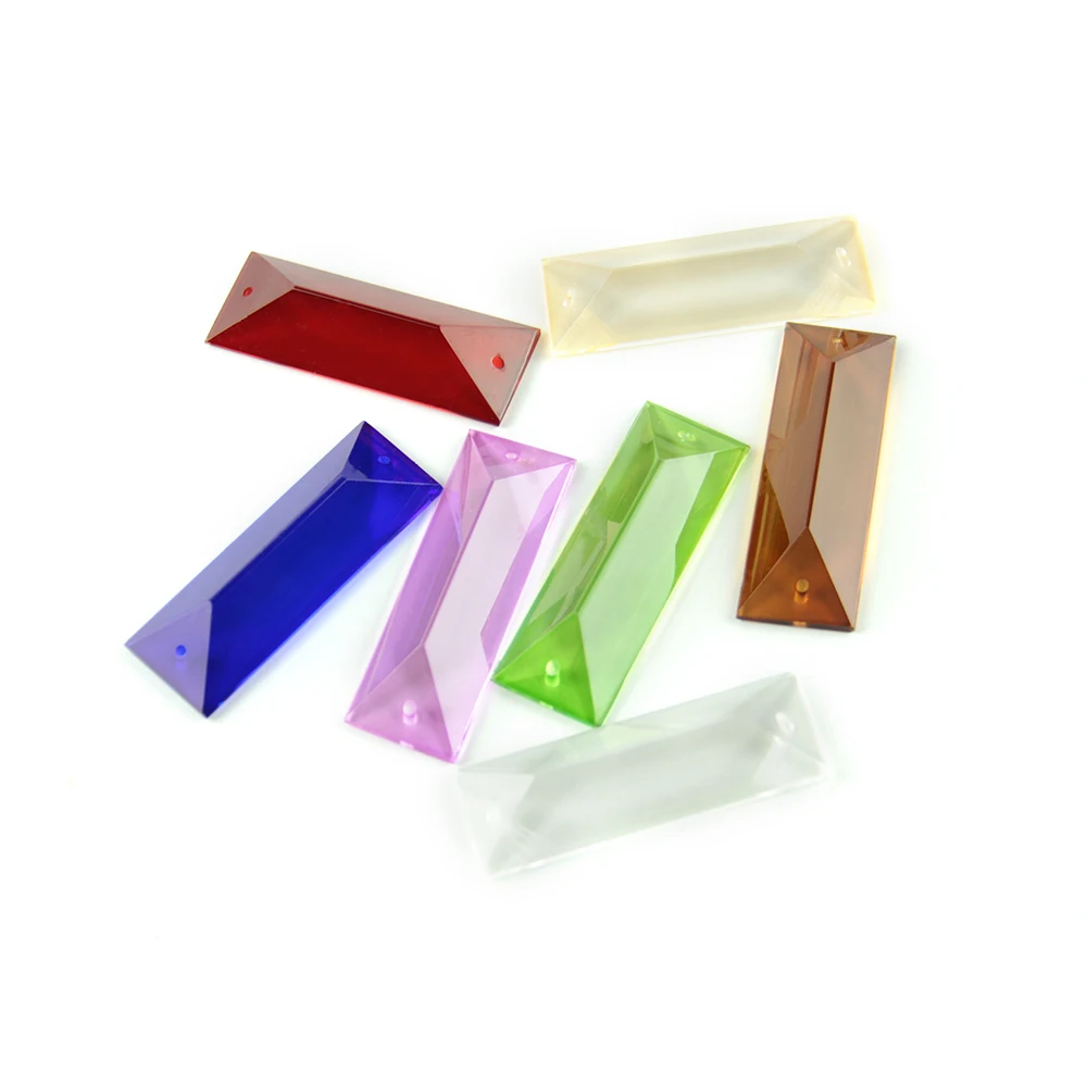 Colors 100pcs Trimming Triangle Clear Prism In 2 Holes Crystal Glass Chandeliers Pendants Parts Glass Lamp Drop Pendants original laica clear digital counter filter jug 2 3 lt 2 colors 1 filter cartridge