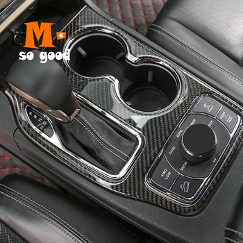 

2014 2015 2016 2017 For Jeep Grand Cherokee ABS Chrome Car Rear Gear Shift Knob Frame Panel Cover Trims Car Styling Accessories