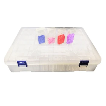 

124 Lattices Dismountable Diamond Embroidery Accessories Diamond Painting Boxes Cross Stitch Cases Storage Organizer Home Storag