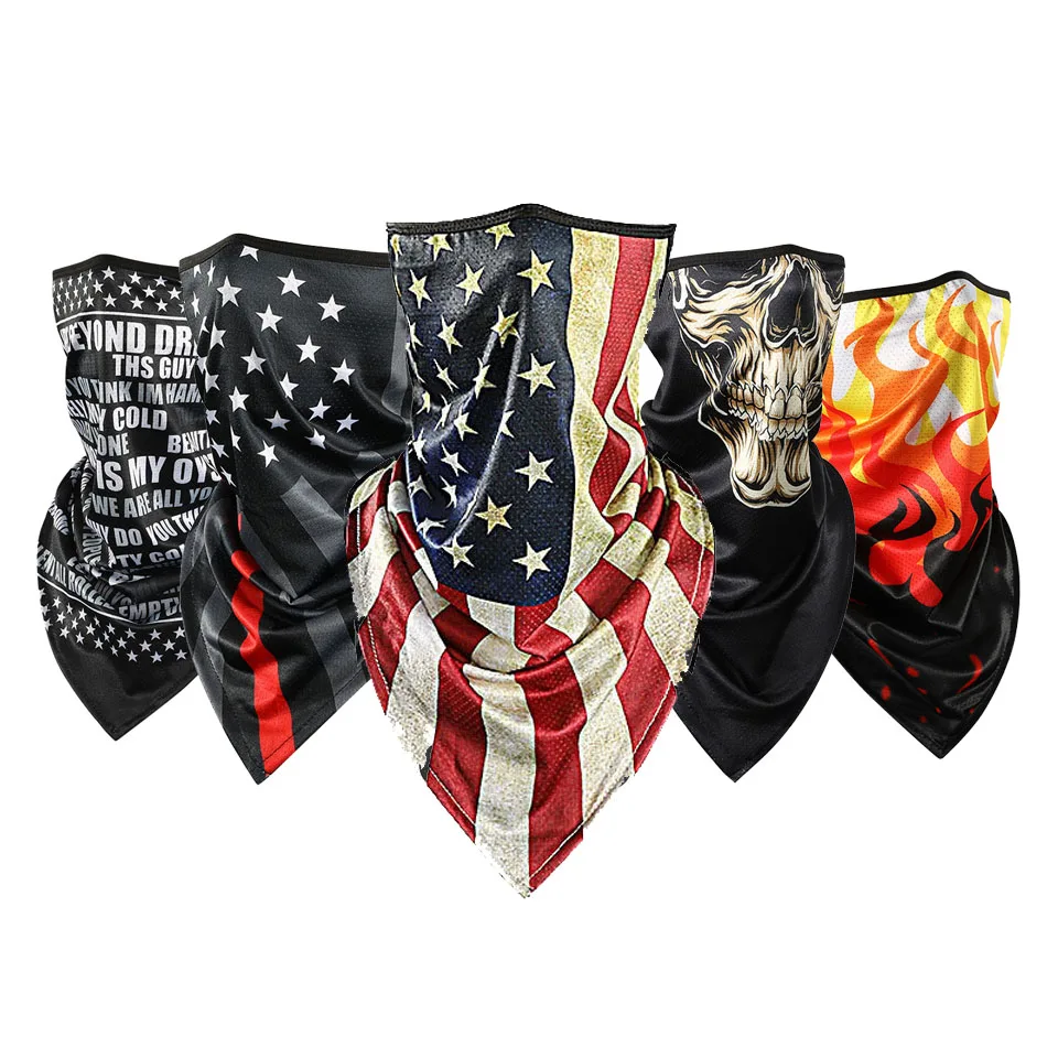 

Summer Cold Ice Motorcycle Face Mask Men Skull Caps Helmet Balaclava Headwrap Bandana Face Shield Headband Running Cycling Hat