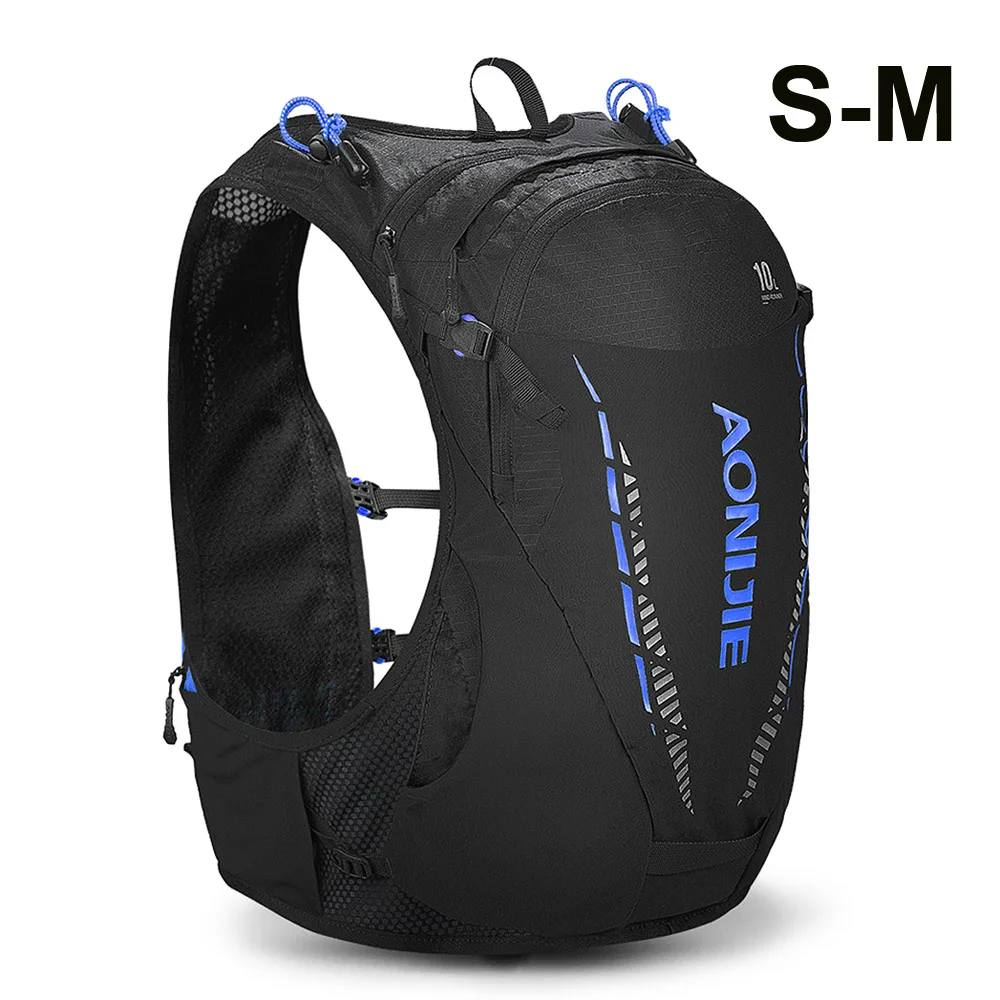 10L Outdoor Mesh Backpack Hydration Pack Rucksack Bag Vest Harness Water Bladder Hiking Camping Running Marathon Race - Цвет: S-M