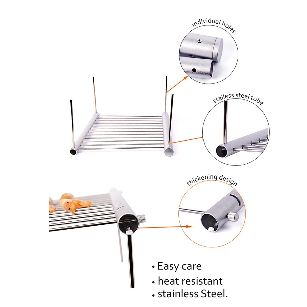Portable Camping Grill Lightweight Multifunctional Universal Barbecue BBQ Grill for Home Yard Beach Outdoor Stove Accessories