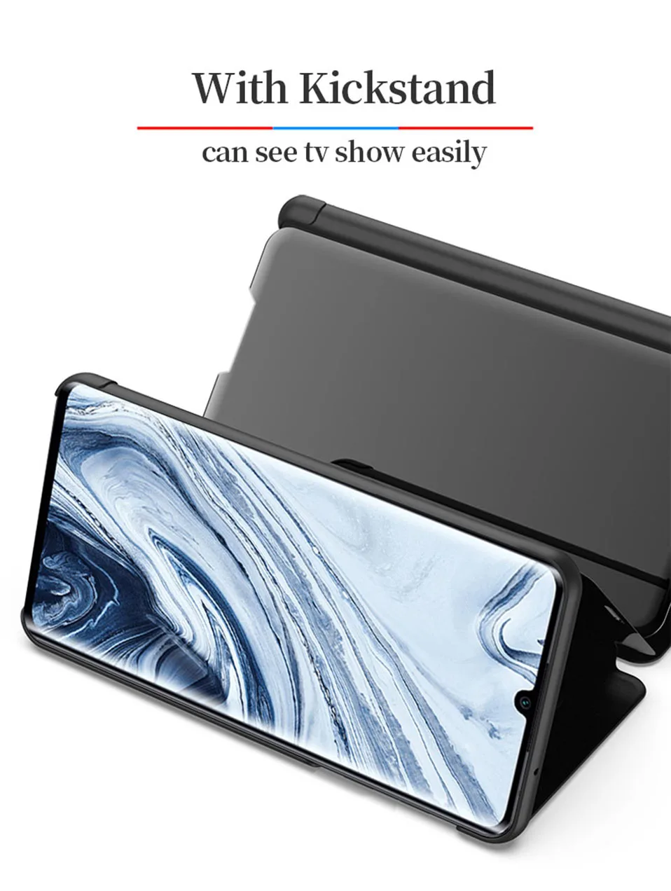 Smart Flip Cover Dành Cho Huawei P40 P 40 Lite Pro Tráng Gương Da Nhựa Toàn Ốp Lưng Điện Thoại Funda Cho Huawei P Thông Minh 2019 Coque silicone case for huawei phone