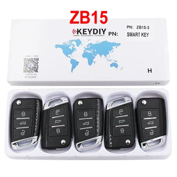 

5PCS,KEYDIY Universal Smart Key ZB15 for KD-X2 Car Key Remote Fit More than 2000 Models