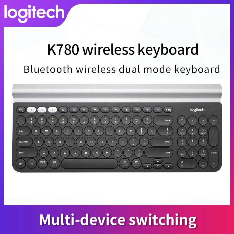 Беспроводная Bluetooth клавиатура Logitech K780 двухрежимный переключатель несколько