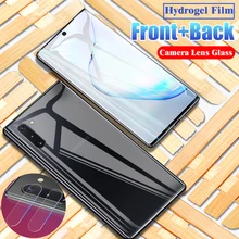 100D изогнутая Гидрогелевая пленка для samsung Galaxy Note 10 Pro S10 S8 S9 PLus S10E, Защитная пленка для переднего экрана