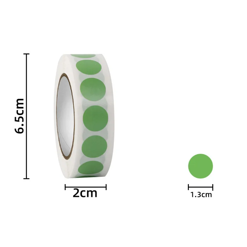 Self adhesive stickers 1000pcs Round Color-Code Dot Stickers Removable 1.3cm Chroma Label for Inventory Organize File Classification Stationery Sticker stationery stickers paper stickers adhesive stickers decorative labels stickers alphabet label stickers