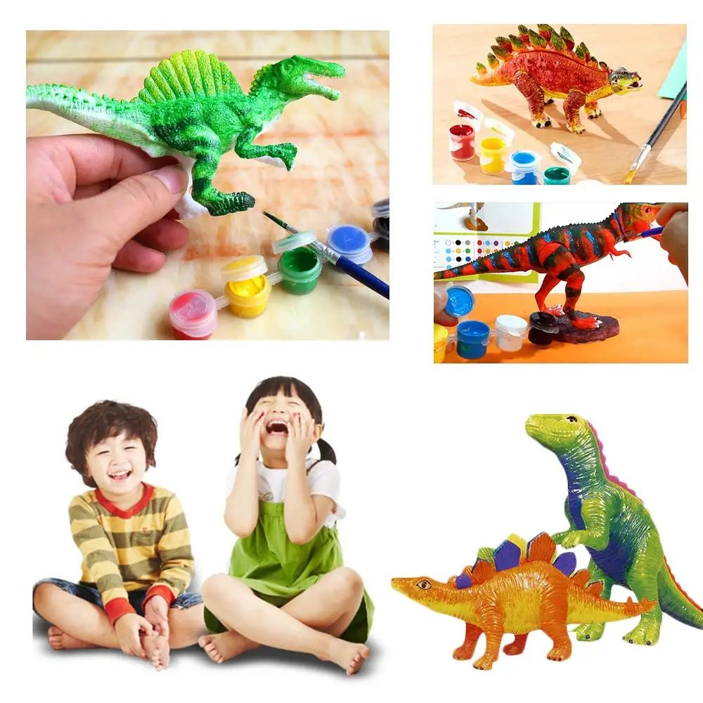 AINOLWAY 3D картина динозавры для детей DIY граффити игрушки-украсьте свой собственный 2 твердых-Смолы Динозавров искусство ремесла