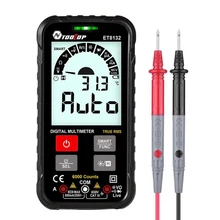 Et8132 capacitância inteligente handheld do ohm do multímetro digital hz ac/dc/ncv/verificador multimetro avançado