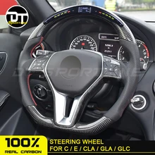 Светодиодный углеродный руль для C class C200 E200 CLA180 CLA200 C180 W205 W292 W117 W213 GLA для Mercedes racing display rudder