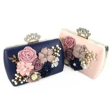 Стильная, роскошная, ручная работа, женская сумка с цветком, женская сумка с одним плечом, вечерние платья