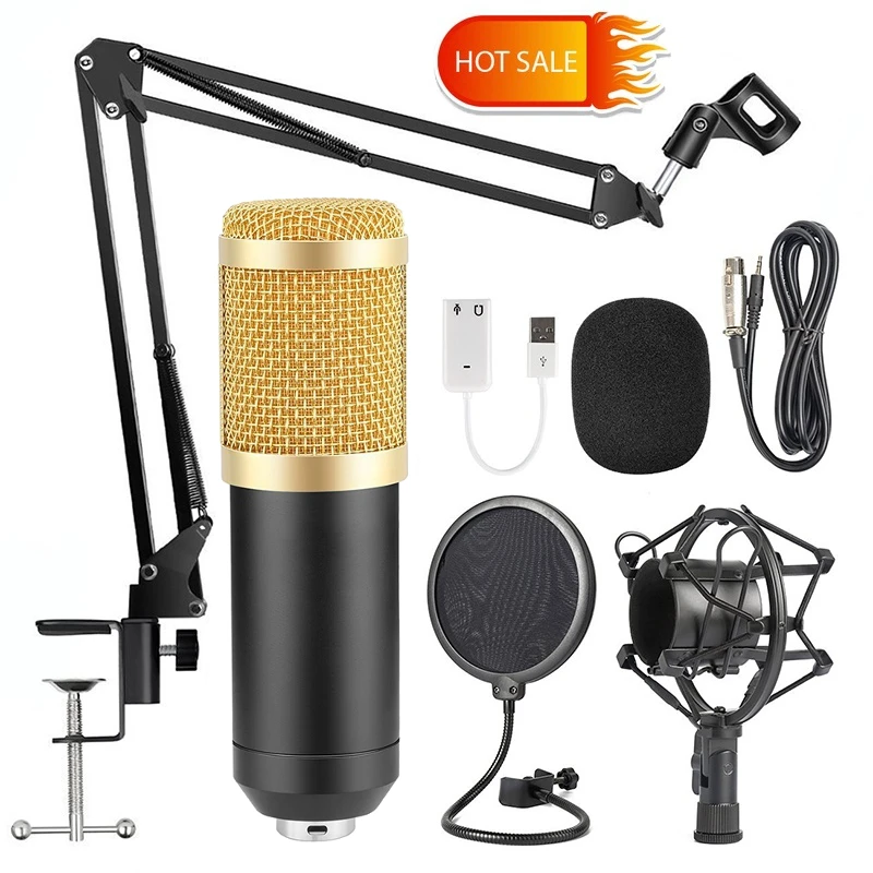 

microfone bm 800 Studio Microphone Professional microfone bm800 Condenser Sound Recording Microphone For computer
