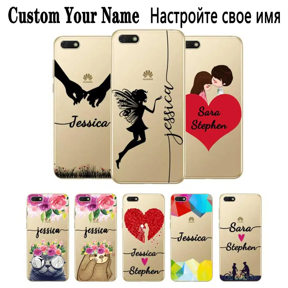 Christmas Gift Custom Name DIY Case Cover For Huawei P8 P9 P10 P20 P30 Lite Pro P Smart Plus 2017 2019 coque capa |