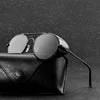 Retro gothic Steampunk Style Round Metal Frame Sunglasses Men Women luxury Brand Designer Shields Lens Sun Glasses Gafas de Sol ► Photo 2/6