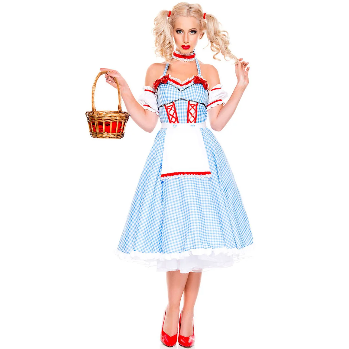 

Halloween Anime Alice In Wonderland Sissy Maid Lolita Cosplay Costume Stage Performance The Wizard of Oz Fancy Dress