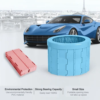 

Portable Toilet Folding Commode Toilet Seat for Camping Hiking car Long Trips Bearing Squatting Elderly Toilet Stool/Pregnant