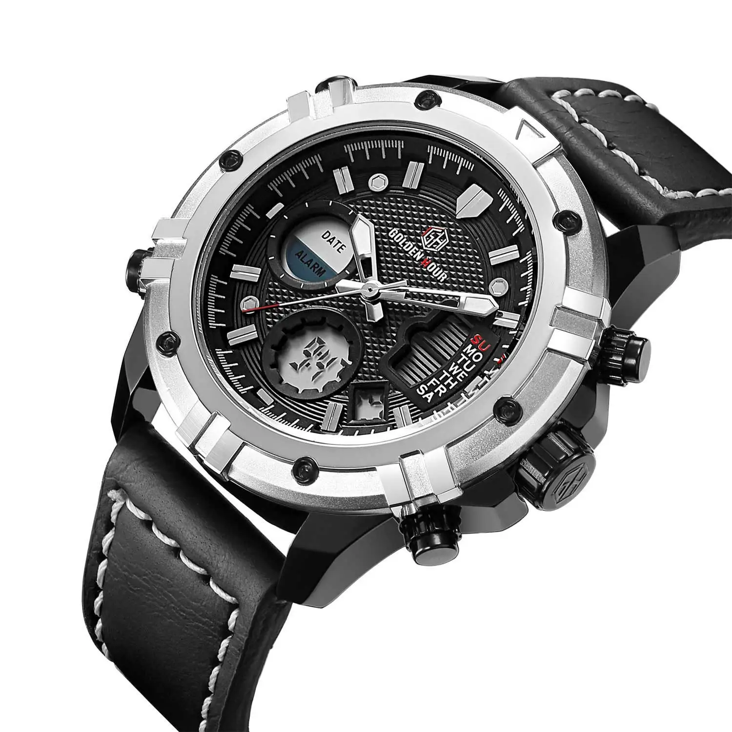 Часы наручные GH111 Мужские кварцевые роскошные Брендовые спортивные