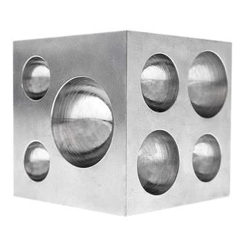 

Dapping Block Square With Polished High Carbon Steel Cavities, 2 Inch X 2 Inch X 2 Inch