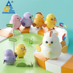 Ensemble de jouets éducatifs amusants pour enfants, poussins à balançoire électrique magnétique, canard, hibou, marche 